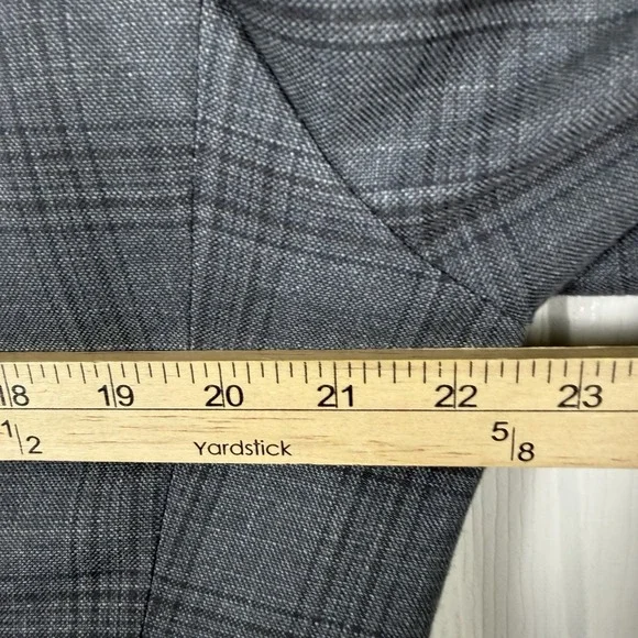 Lauren‎ Ralph Lauren Blazer Gray Windowpane Plaid Two Button Sport Coat Mens 41R - Picture 8 of 9